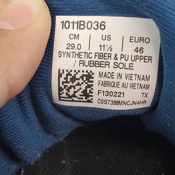 Asics Shoes Mens Size 11.5 Blue Textile Gel-Excite 8 Athletic Sneakers *Read* - Picture 2 of 10